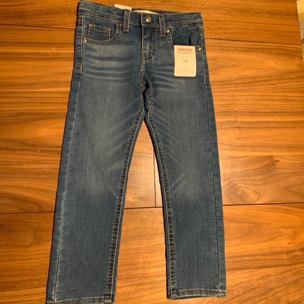 Levi's Signature slim jeans for kids, new with tags, pristine, sz 6 regular